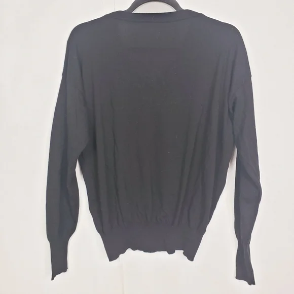 Grifoni black v-neck sweater - Picture 3 of 8